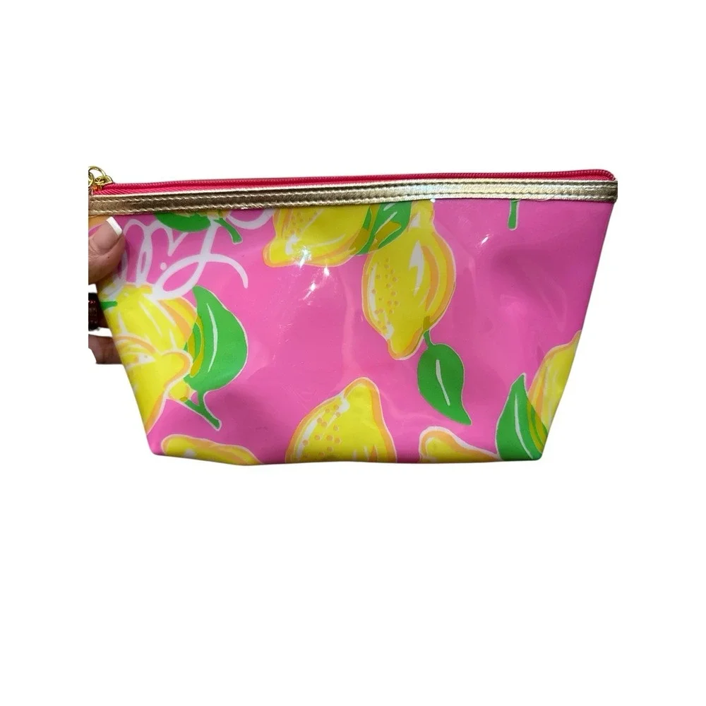 Lilly Pulitzer for Estee Lauder Makeup Bag Cosmetic Case‎ Barbie Pink